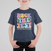 Teacher Test Day T Shirt For Kid Rock The Test Dont Stress Just Do Your Best Cute Groovy