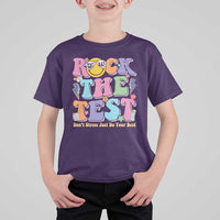 Teacher Test Day T Shirt For Kid Rock The Test Dont Stress Just Do Your Best Cute Groovy