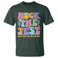 Teacher Test Day T Shirt Rock The Test Dont Stress Just Do Your Best Cute Groovy