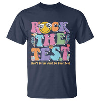 Teacher Test Day T Shirt Rock The Test Dont Stress Just Do Your Best Cute Groovy