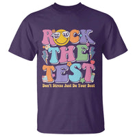 Teacher Test Day T Shirt Rock The Test Dont Stress Just Do Your Best Cute Groovy