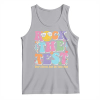 Teacher Test Day Tank Top Rock The Test Dont Stress Just Do Your Best Cute Groovy