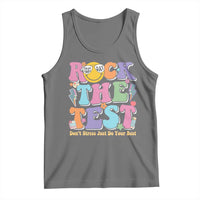 Teacher Test Day Tank Top Rock The Test Dont Stress Just Do Your Best Cute Groovy