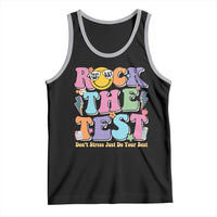 Teacher Test Day Tank Top Rock The Test Dont Stress Just Do Your Best Cute Groovy