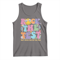 Teacher Test Day Tank Top Rock The Test Dont Stress Just Do Your Best Cute Groovy
