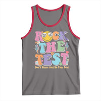 Teacher Test Day Tank Top Rock The Test Dont Stress Just Do Your Best Cute Groovy