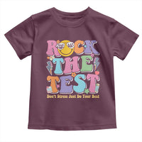 Teacher Test Day Toddler T Shirt Rock The Test Dont Stress Just Do Your Best Cute Groovy