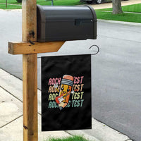 Teacher Rock The Test Day Garden Flag Testing Motivational