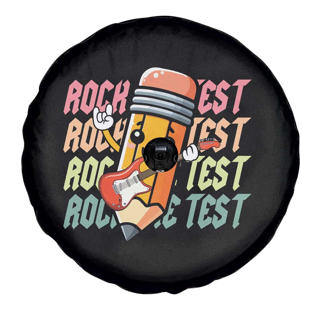 Teacher Rock The Test Day Spare Tire Cover Testing Motivational