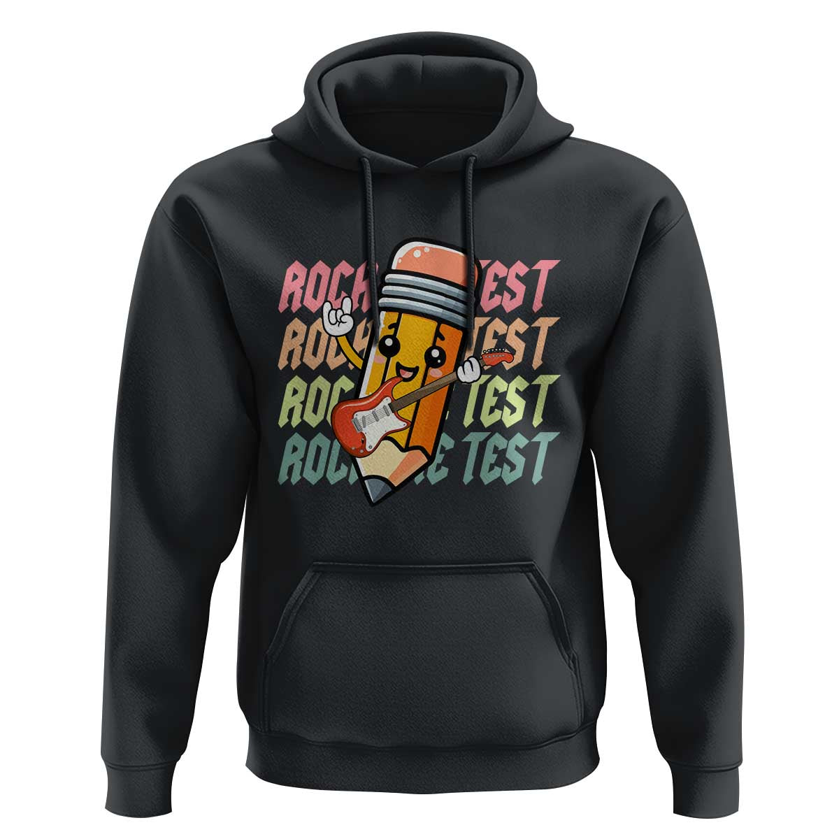 Teacher Rock The Test Day Hoodie Testing Motivational