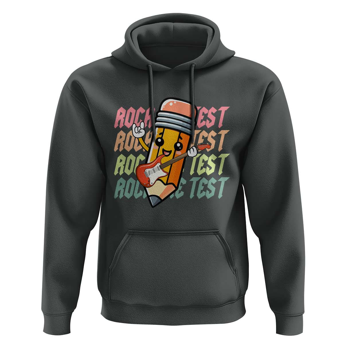 Teacher Rock The Test Day Hoodie Testing Motivational