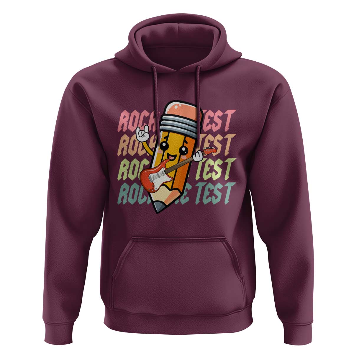 Teacher Rock The Test Day Hoodie Testing Motivational