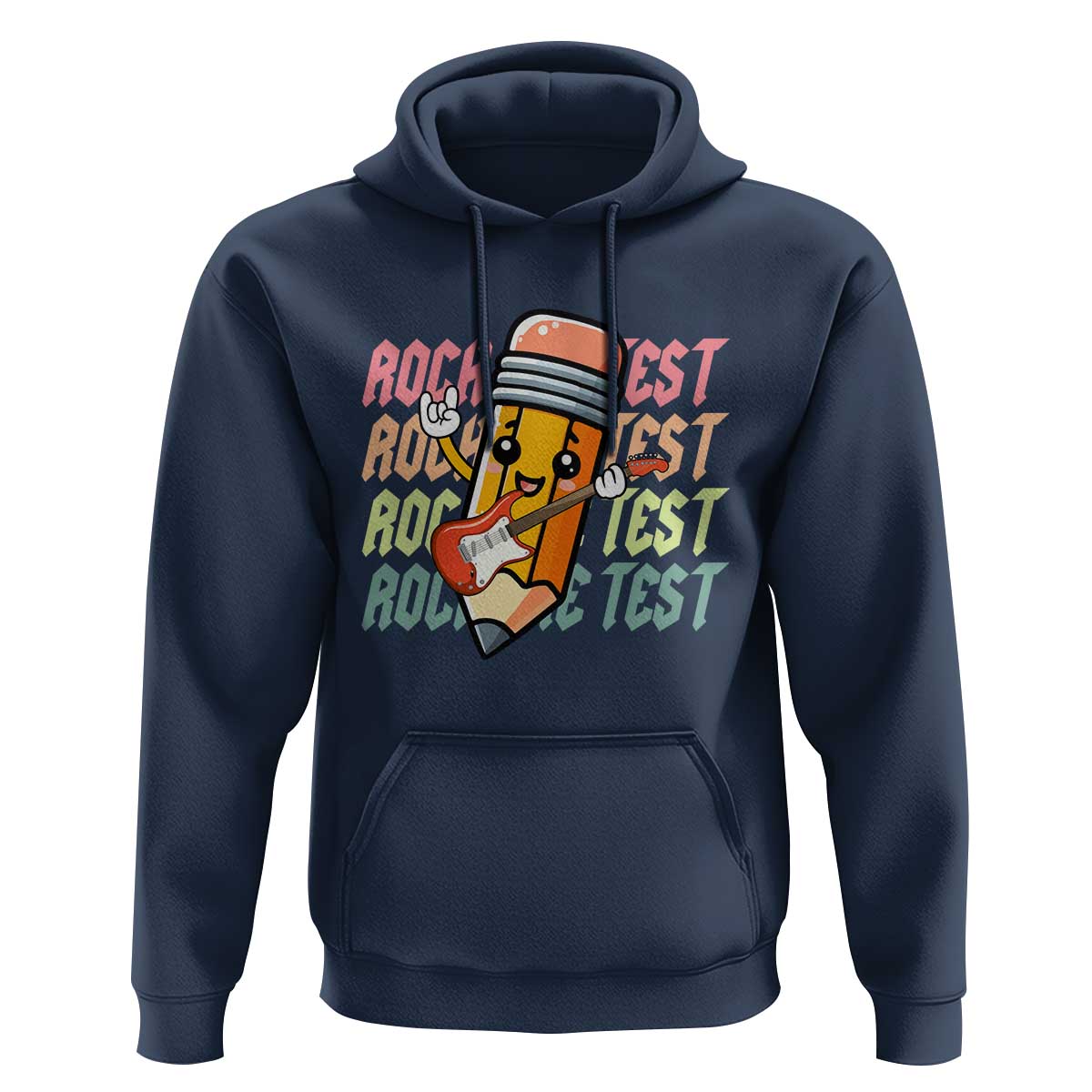 Teacher Rock The Test Day Hoodie Testing Motivational
