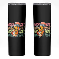 Teacher Rock The Test Day Skinny Tumbler Testing Motivational