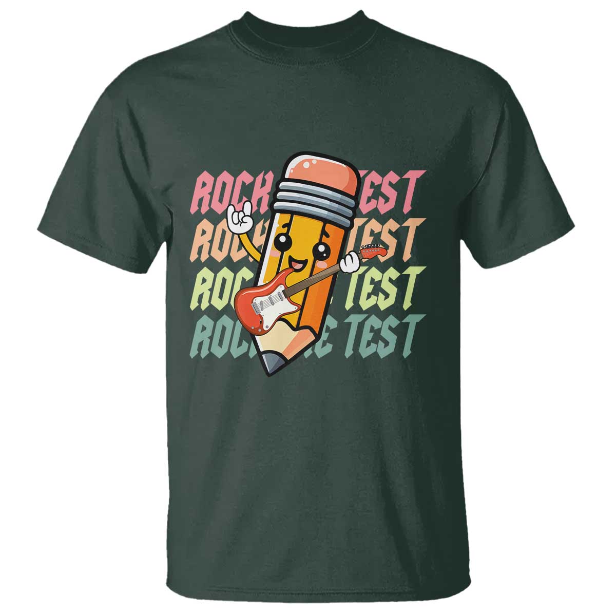 Teacher Rock The Test Day T Shirt Testing Motivational