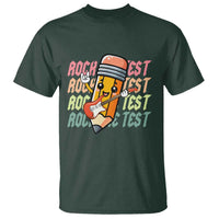 Teacher Rock The Test Day T Shirt Testing Motivational