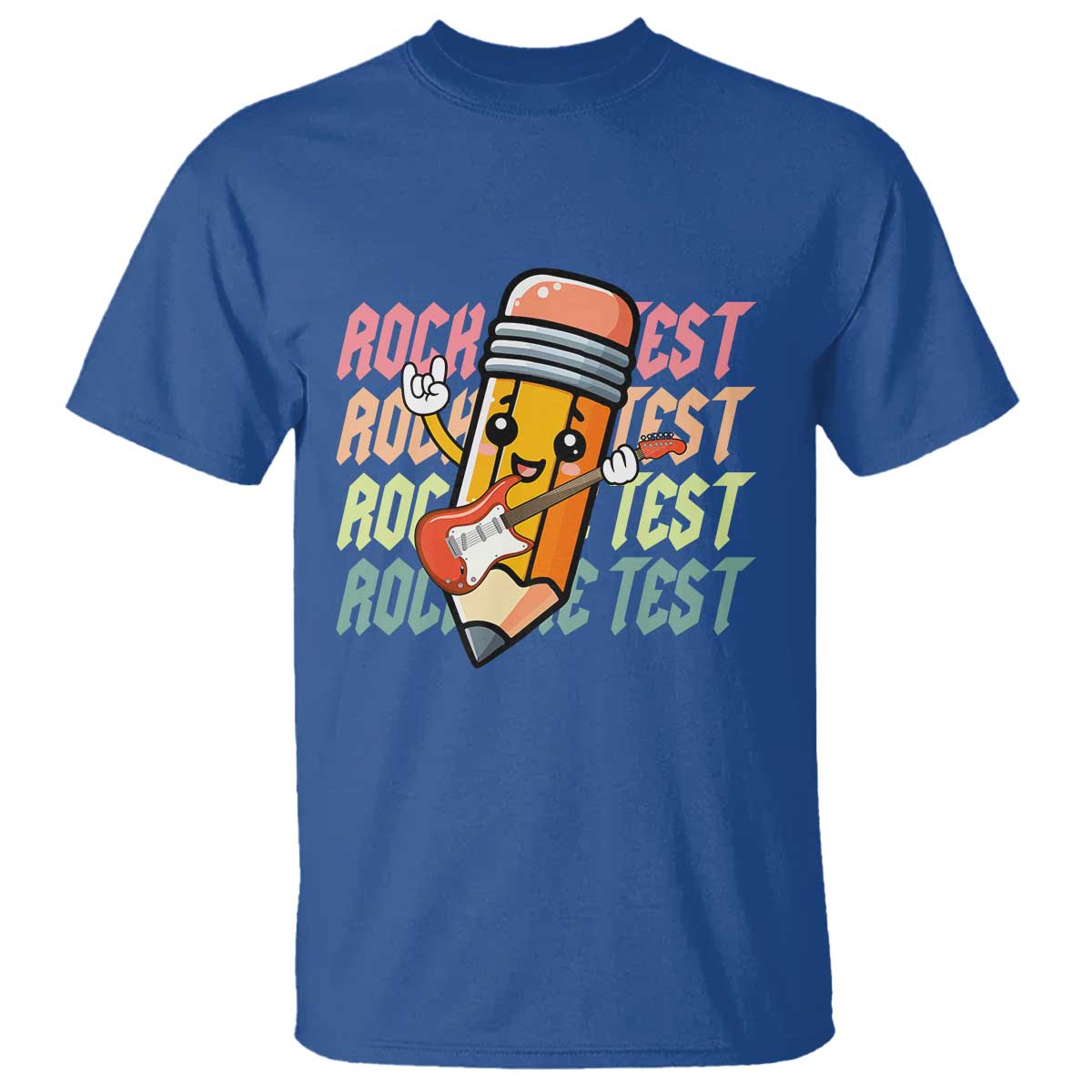 Teacher Rock The Test Day T Shirt Testing Motivational