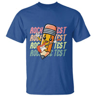 Teacher Rock The Test Day T Shirt Testing Motivational