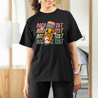 Teacher Rock The Test Day T Shirt For Women Testing Motivational
