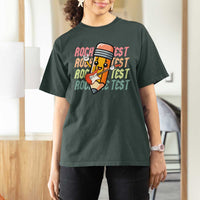 Teacher Rock The Test Day T Shirt For Women Testing Motivational
