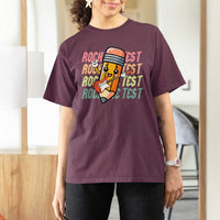 Teacher Rock The Test Day T Shirt For Women Testing Motivational