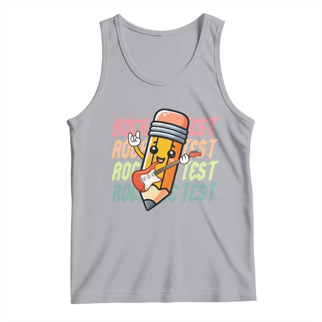 Teacher Rock The Test Day Tank Top Testing Motivational