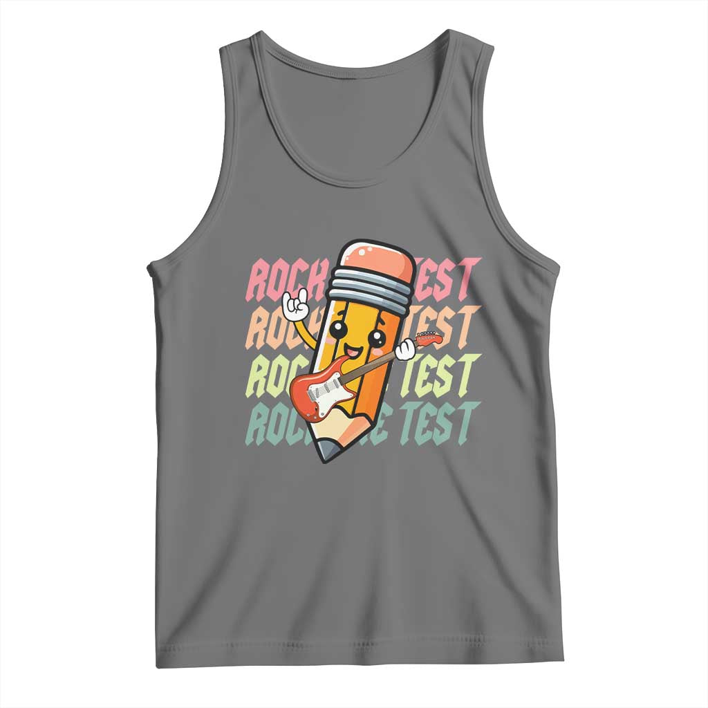 Teacher Rock The Test Day Tank Top Testing Motivational
