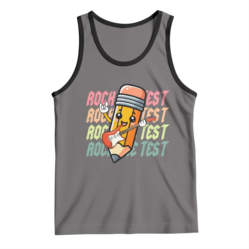 Teacher Rock The Test Day Tank Top Testing Motivational