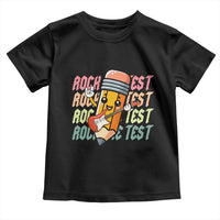Teacher Rock The Test Day Toddler T Shirt Testing Motivational