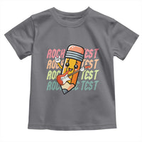 Teacher Rock The Test Day Toddler T Shirt Testing Motivational