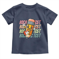 Teacher Rock The Test Day Toddler T Shirt Testing Motivational