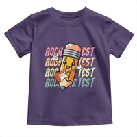 Teacher Rock The Test Day Toddler T Shirt Testing Motivational