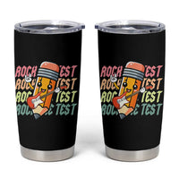 Teacher Rock The Test Day Tumbler Cup Testing Motivational