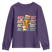 Teacher Rock The Test Day Youth Sweatshirt Testing Motivational