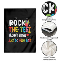 Rock The Test Day Garden Flag Teacher Exam Testing Outfit Just Do Your Best