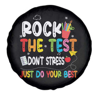 Rock The Test Day Spare Tire Cover Teacher Exam Testing Outfit Just Do Your Best
