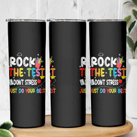 Rock The Test Day Skinny Tumbler Teacher Exam Testing Outfit Just Do Your Best