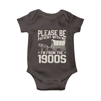 Please Be Patient I'm From the 1900s Baby Onesie Funny Western Meme Vintage 90s Country