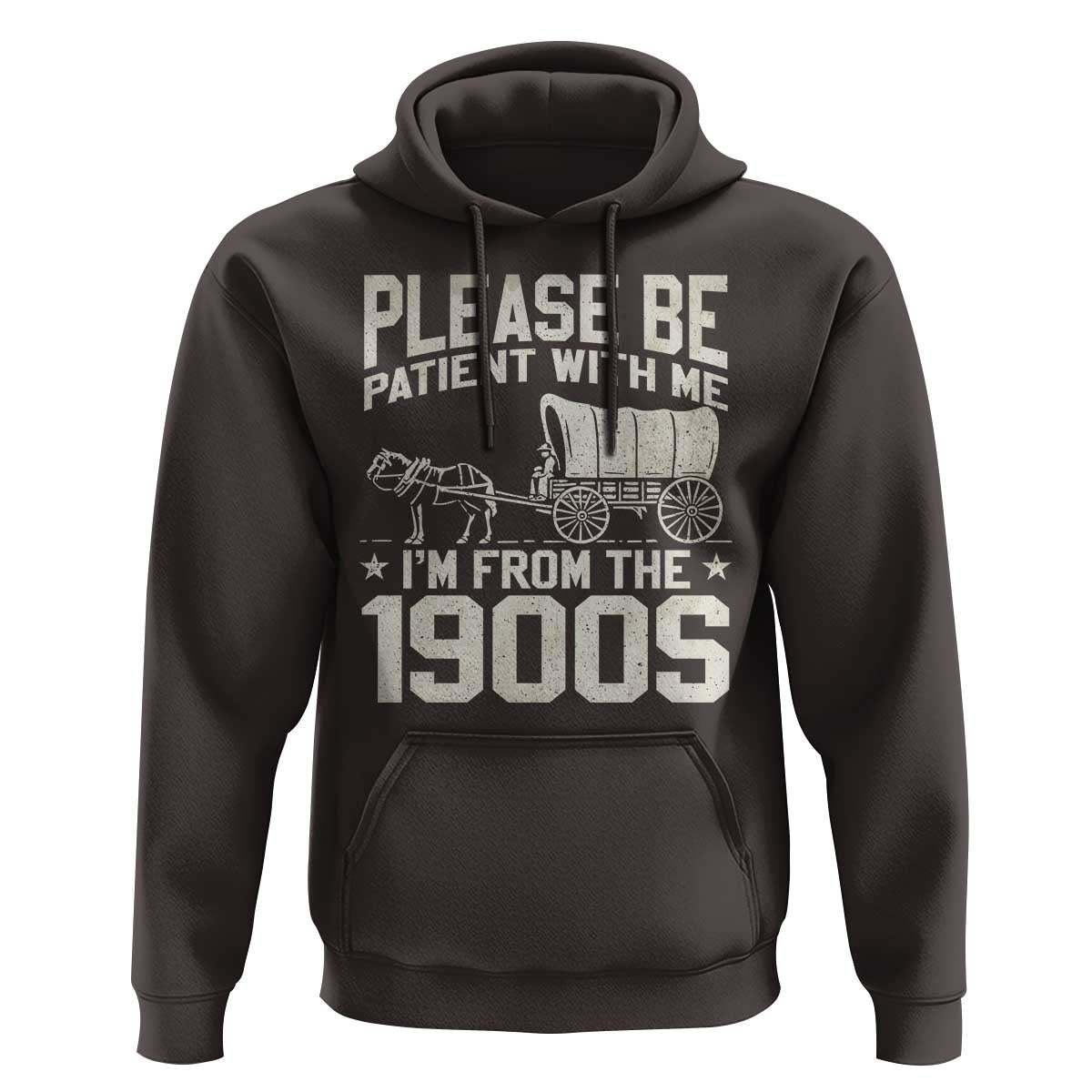 Please Be Patient I'm From the 1900s Hoodie Funny Western Meme Vintage 90s Country
