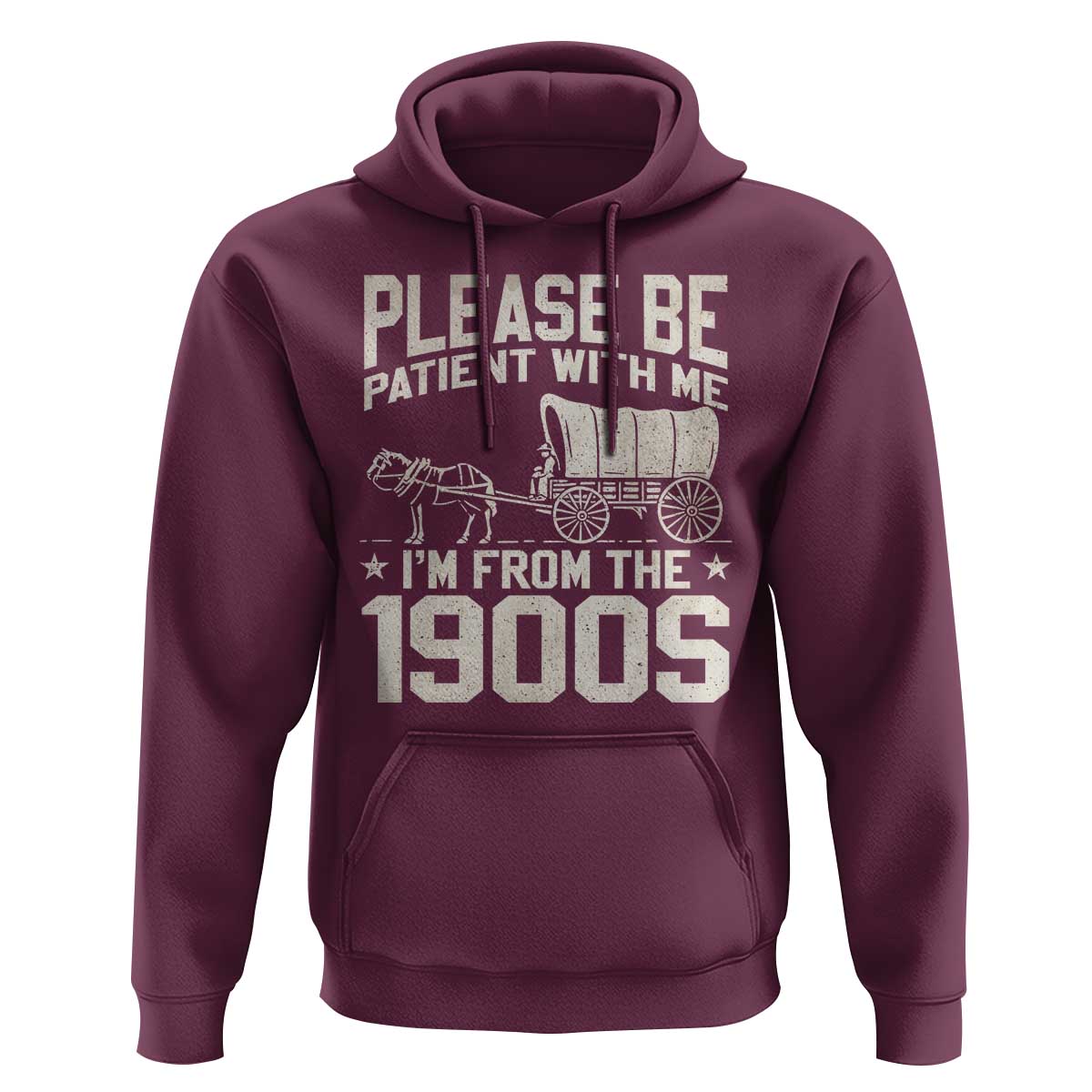 Please Be Patient I'm From the 1900s Hoodie Funny Western Meme Vintage 90s Country