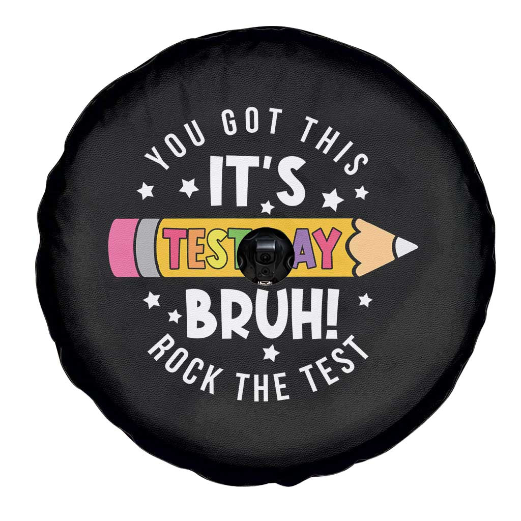 Test Day Bruh Spare Tire Cover You Got This Rock The Test Teacher