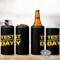 Funny Test Day 4 in 1 Can Cooler Tumbler May The Skills Be With You Motivational Teacher