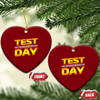 Funny Test Day Ceramic Ornament May The Skills Be With You Motivational Teacher