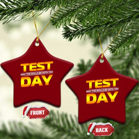 Funny Test Day Ceramic Ornament May The Skills Be With You Motivational Teacher