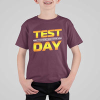 Funny Test Day T Shirt For Kid May The Skills Be With You Motivational Teacher