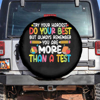 Testing Day Spare Tire Cover Try Your Hardest Teachers