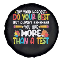 Testing Day Spare Tire Cover Try Your Hardest Teachers