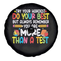 Testing Day Spare Tire Cover Try Your Hardest Teachers