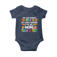 Testing Day Baby Onesie Try Your Hardest Teachers