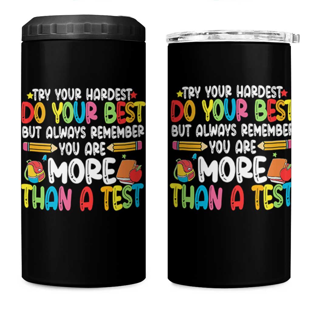 Testing Day 4 in 1 Can Cooler Tumbler Try Your Hardest Teachers